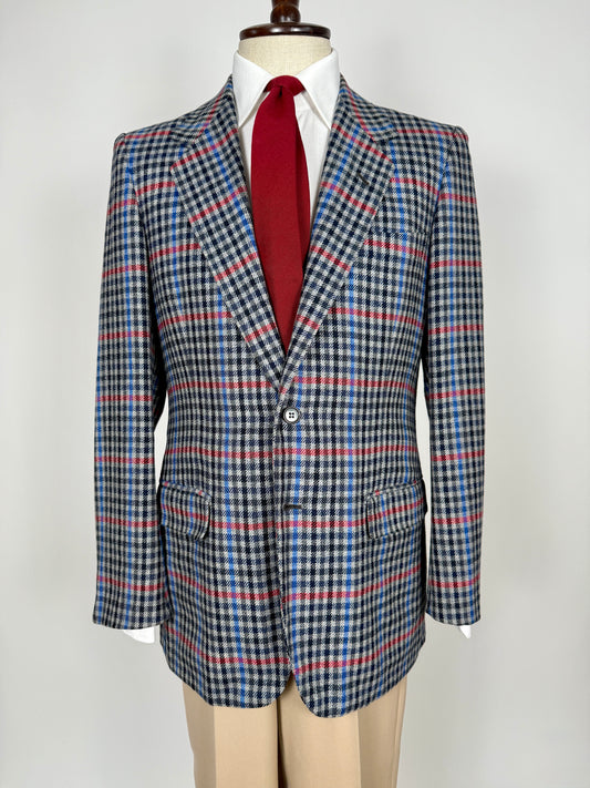 Giacca sartoriale anni ‘80/‘90 a quadri - tg. 48/50