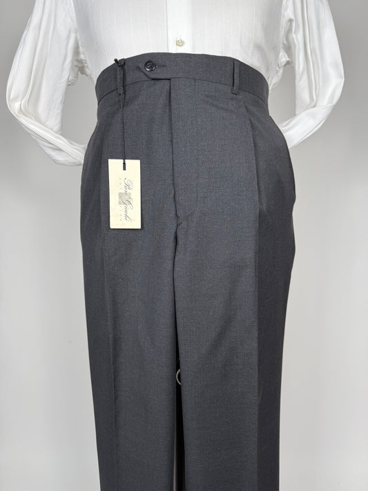 Pantaloni fresco lana grigio antracite anni '90 (NOS) - tg. 56/58