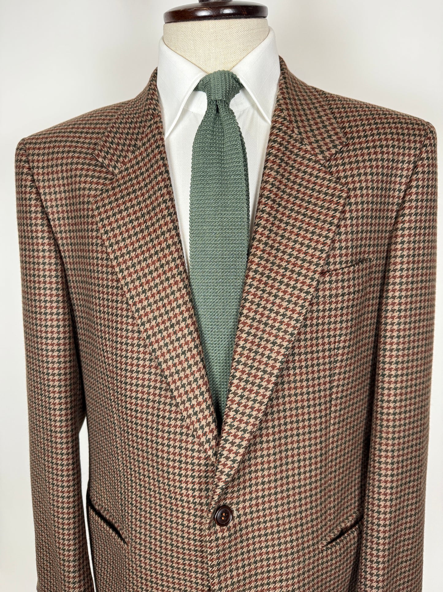 Giacca anni ‘80 pied-de-poule in lana e cashmere - tg. 52