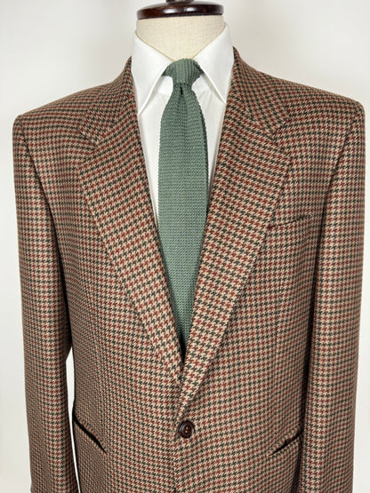 Giacca anni ‘80 pied-de-poule in lana e cashmere - tg. 52