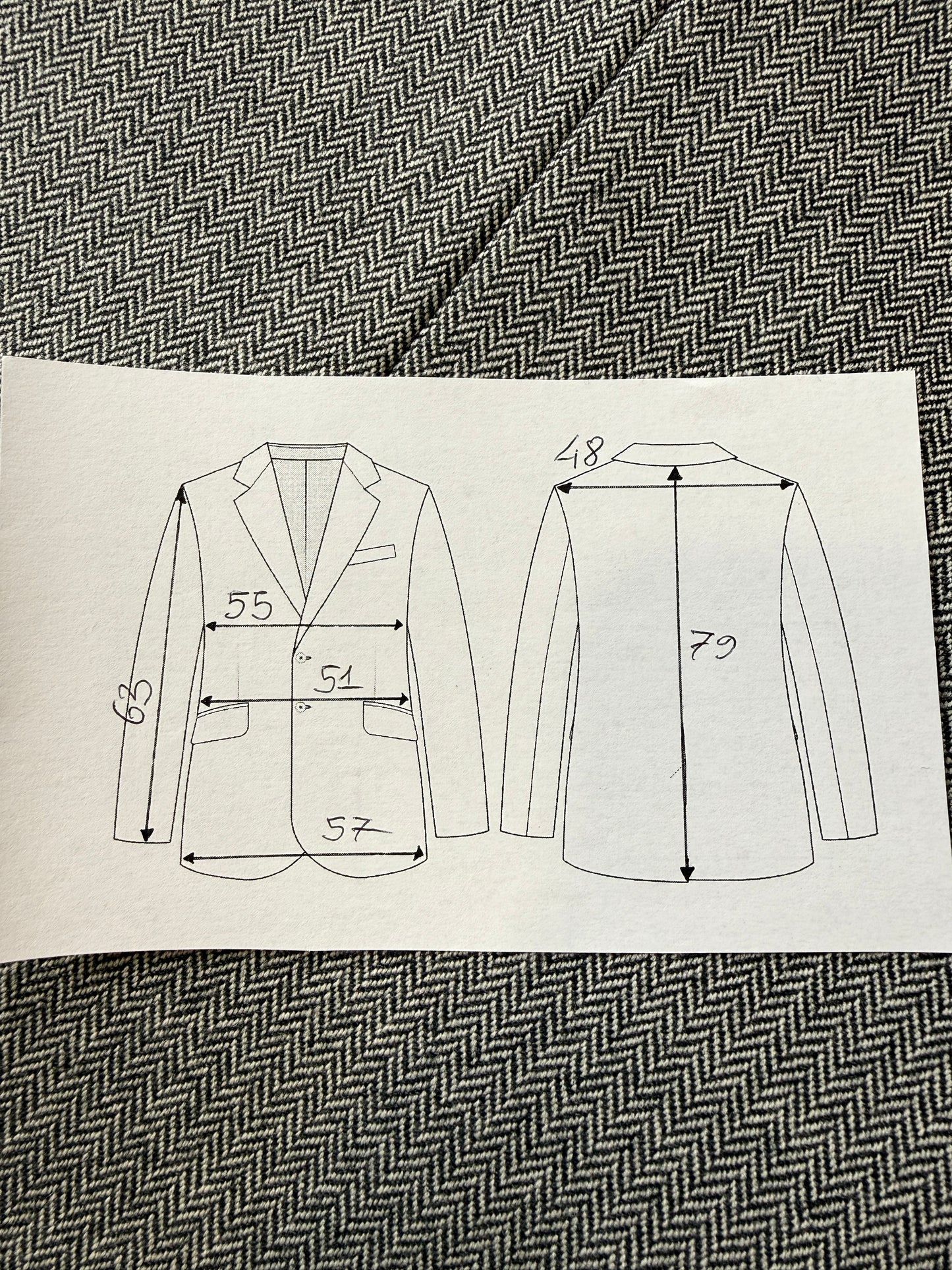 Giacca Pierre Cardin anni ‘90 spigato grigio - tg. 50