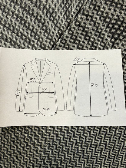 Giacca Pierre Cardin anni ‘90 spigato grigio - tg. 50
