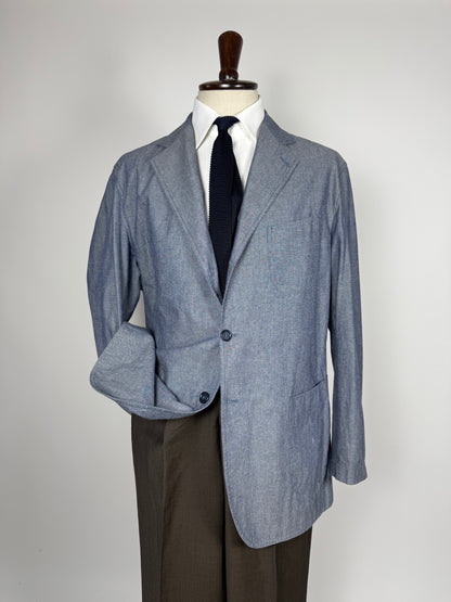 Giacca estiva De Paz in cotone chambray - tg. 58