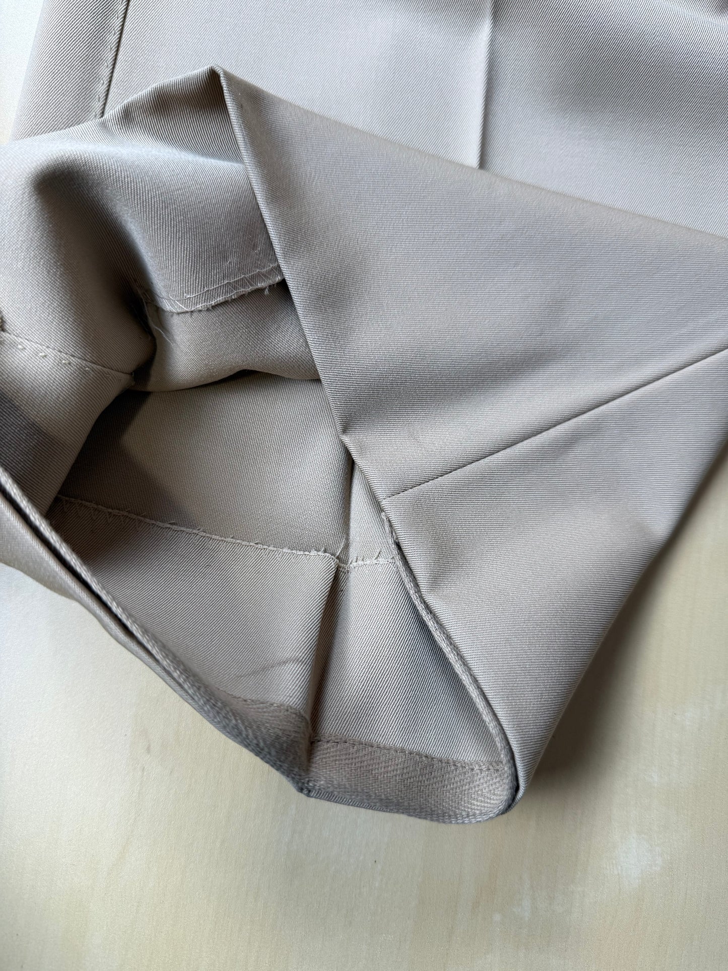 Completo anni ‘70 twill pettinato beige - tg. 46/48