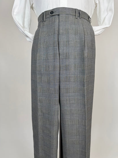 Pantaloni fresco lana principe di Galles anni '80 (NOS) - tg. 48
