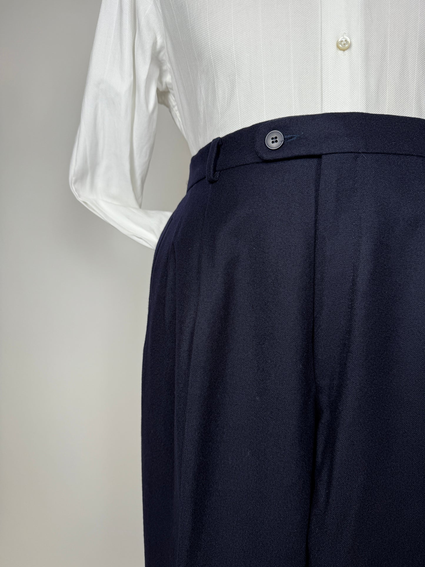 Pantaloni in flanella blu - tg. 50