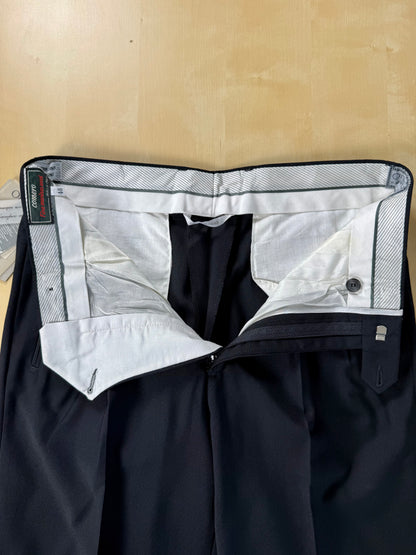 Pantaloni fresco lana blu notte anni '80 (NOS) - tg. 46