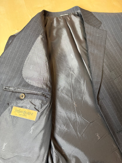 Completo Yves Saint Laurent anni ‘90 grigio gessato - tg. 54/56