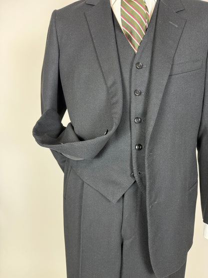 Completo 3 pezzi anni '50/'60 nero - tg. 50