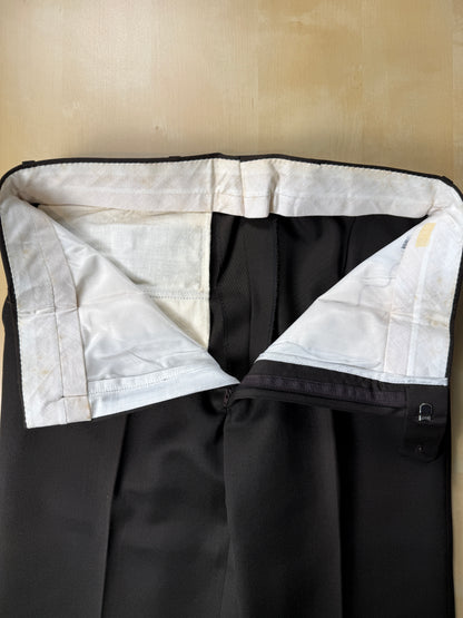 Pantaloni anni ‘70 twill pettinato marrone (NOS) - tg. 44