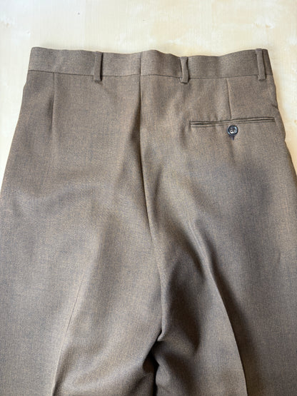 Pantaloni anni ‘80 color senape tripla pince (NOS) - tg. 44