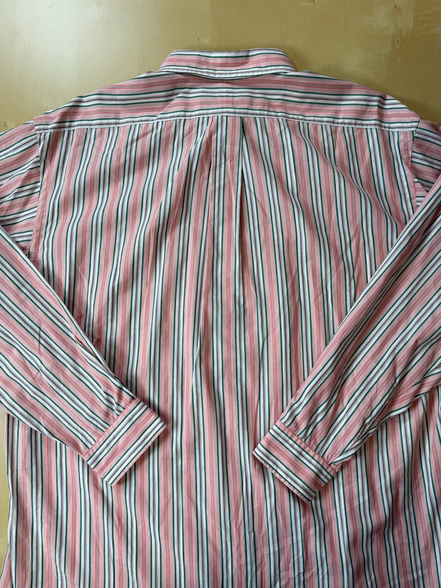 Camicia Ralph Lauren righe rosa verdi -  L collo 42