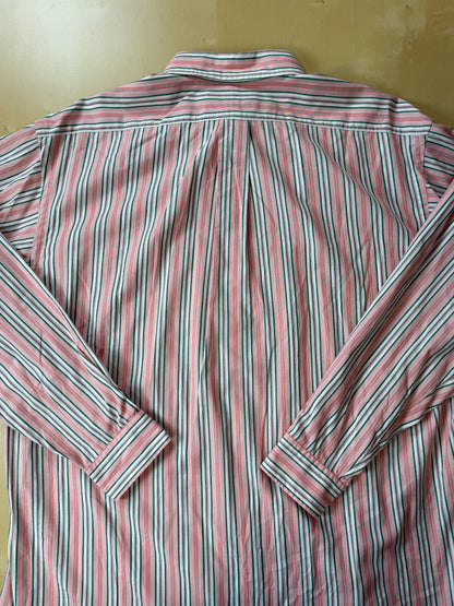 Camicia Ralph Lauren righe rosa verdi -  L collo 42