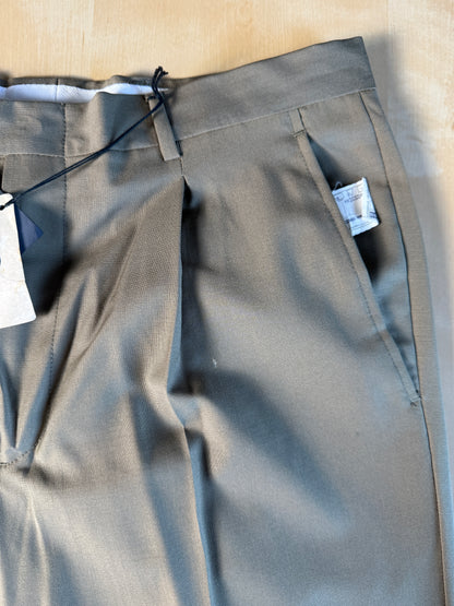 Pantalone anni ‘90 fresco lana verde salvia (NOS) - tg. 48