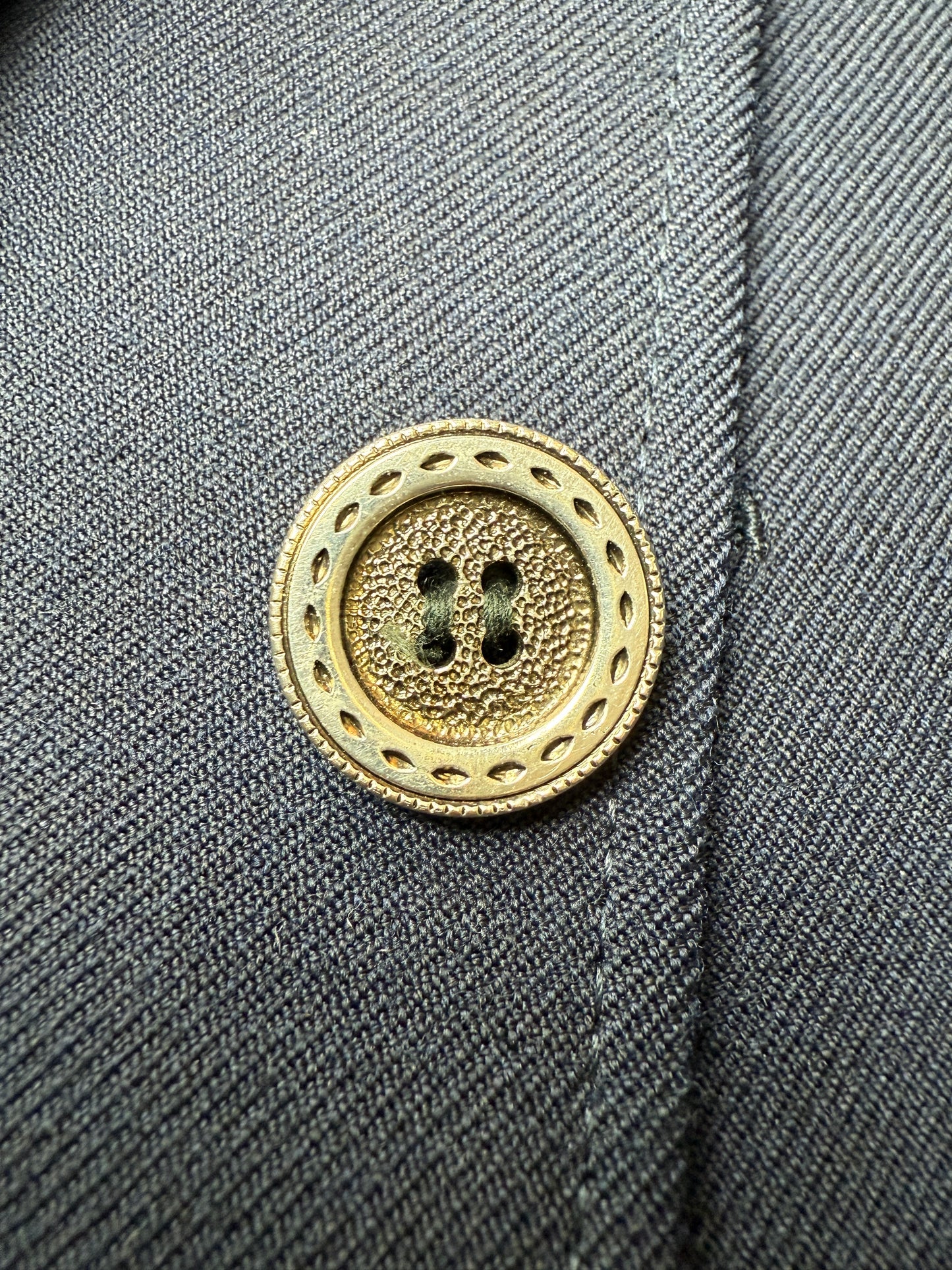 Blazer navy anni ‘60/‘70 in flanella - tg. 50