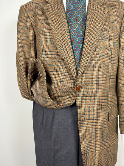 Giacca Yves Saint Laurent anni '80/'90 principe di Galles senape - tg. 54