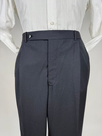 Pantaloni sartoriali fresco lana antracite - tg. 60