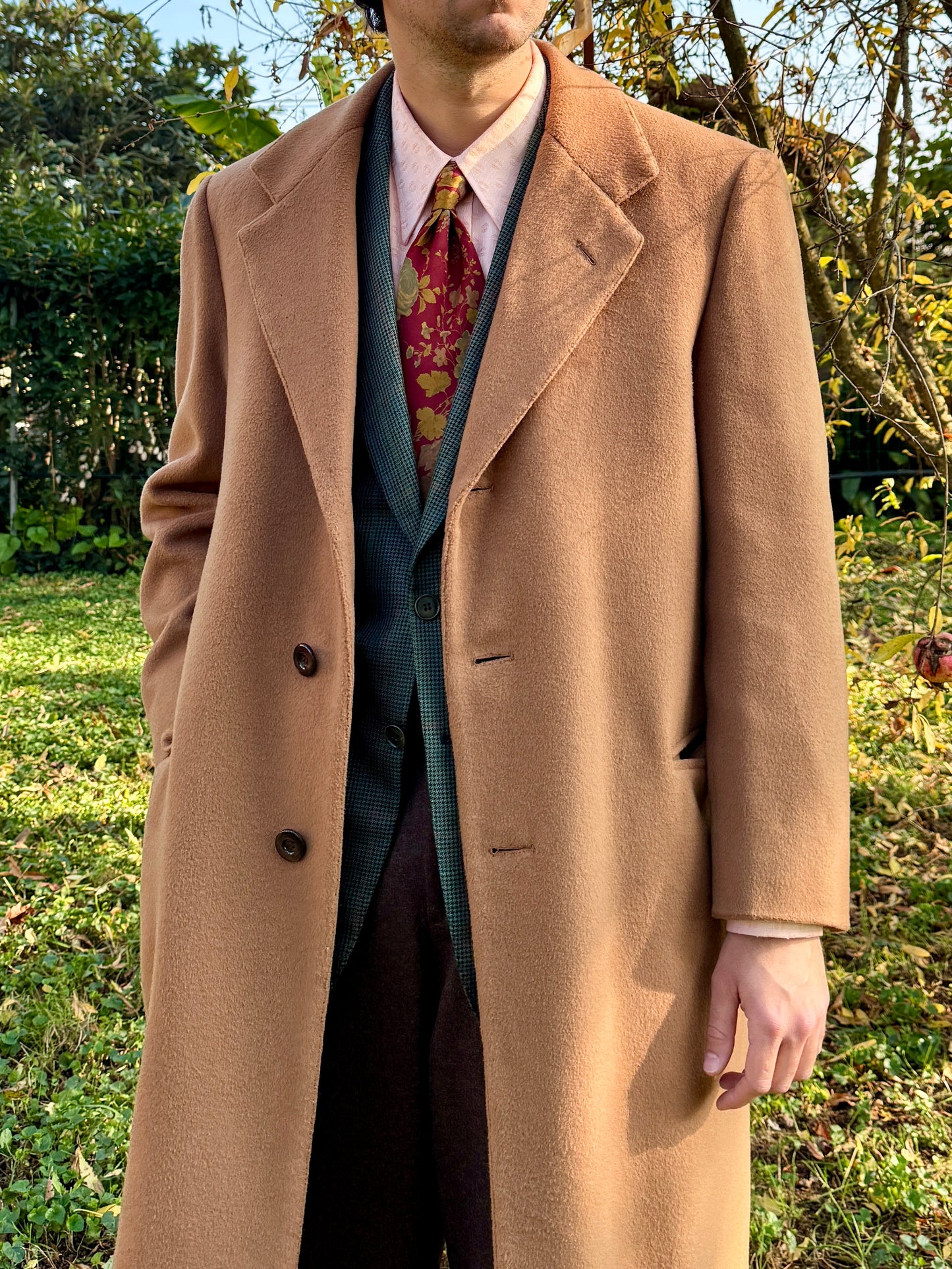 Cappotto cammello sartoriale anni ‘70/‘80 - tg. 48-50