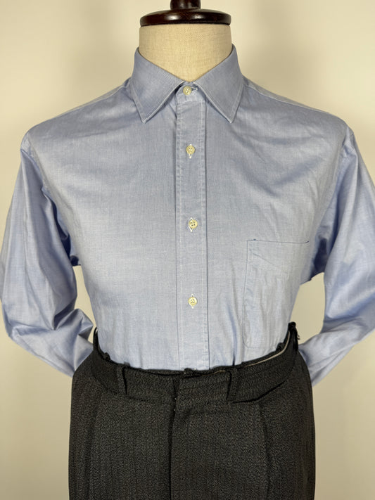 Camicia Burberrys anni ‘90 azzurra in Oxford leggero - tg. L collo 41