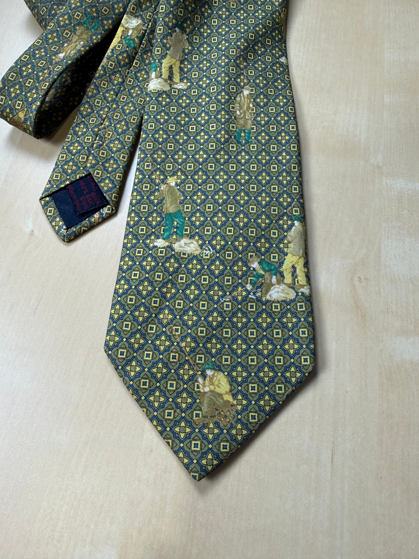 Cravatta Etro micro fantasia e pescatori