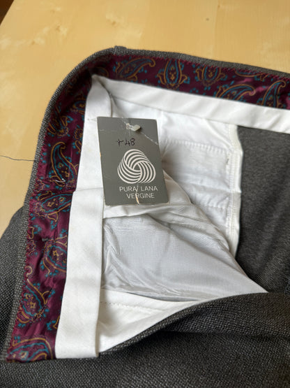 Pantaloni anni ‘80 grigio/cachi sale pepe (NOS) - tg. 46