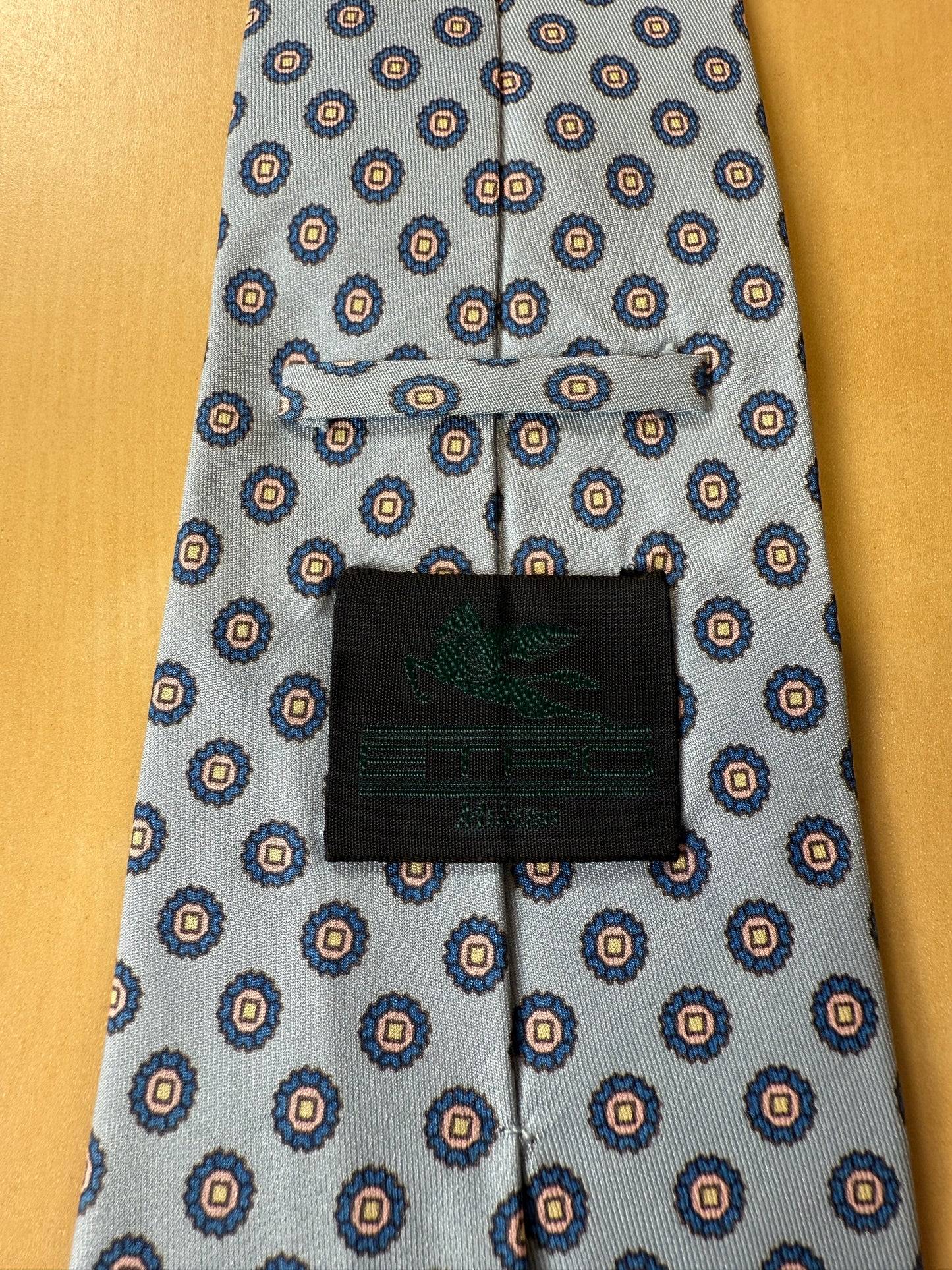 Cravatta Etro azzurra medaglioni