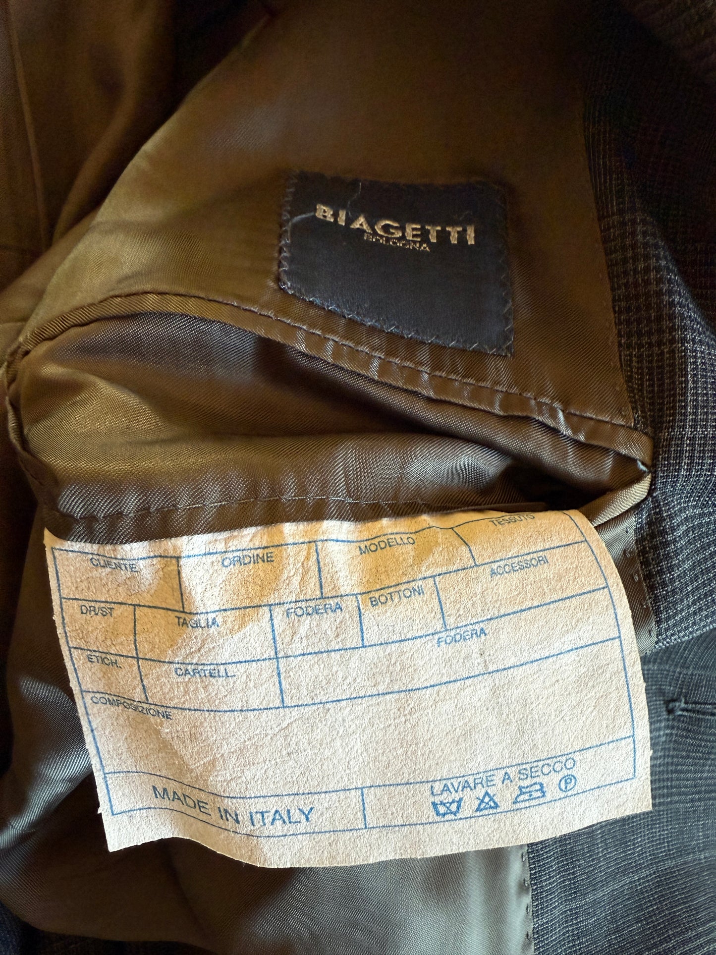 Completo Caruso in fresco lana sfoderato principe di Galles - tg. 50