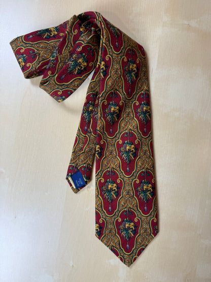 Cravatta Ralph Lauren in lana con decorazione barocca