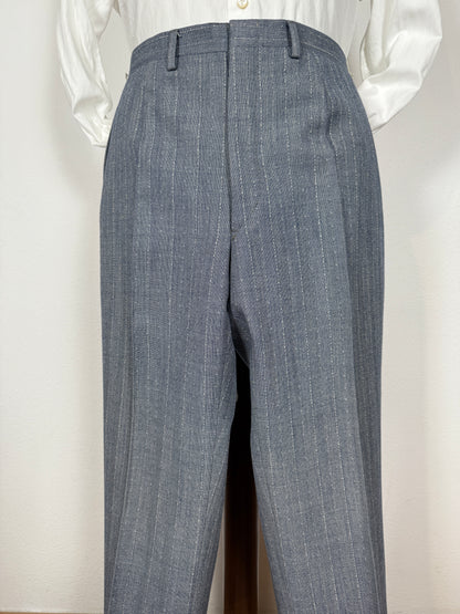 Completo anni ‘60 in grisaglia blu spinato - tg. 48