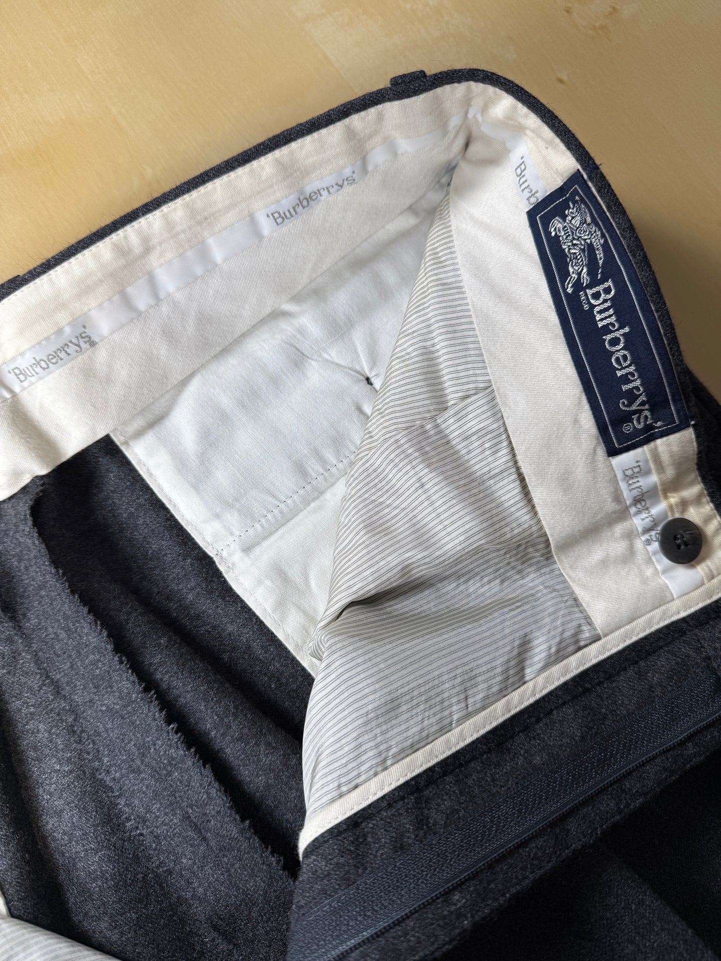 Pantaloni Burberrys flanella antracite - tg. 50