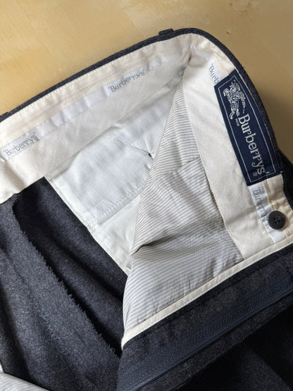 Pantaloni Burberrys flanella antracite - tg. 50