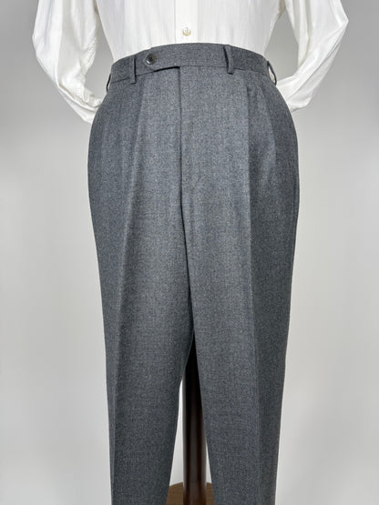 Pantaloni De Paz flanella grigio medio - tg. 50/52