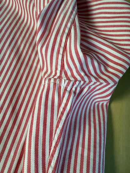 Camicia anni ‘70 rossa a righe - M collo 42