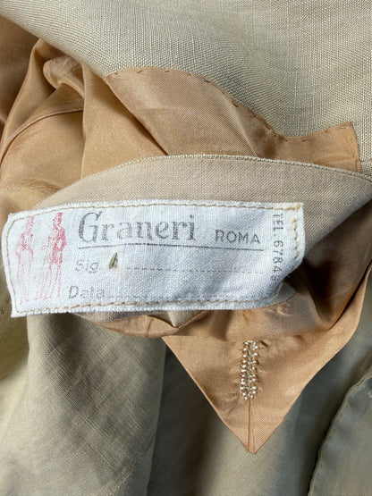 Completo sartoriale A. Graneri lino beige - tg. 60/62