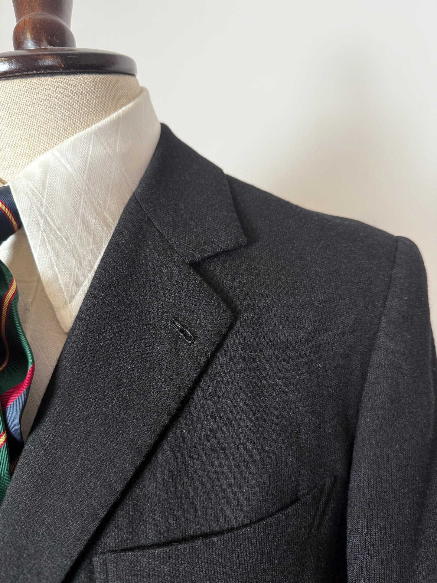 Completo anni ‘60 sartoriale flanella antracite - tg. 46