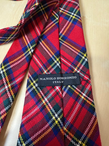 Cravatta in lana tartan Royal Stewart