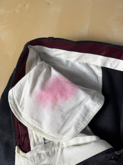 Completo doppiopetto anni ‘80 flanella antracite - tg. 52