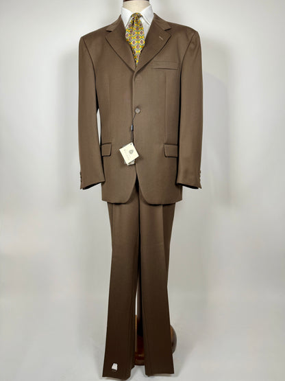 Completo anni ‘90 in twill marrone/cachi (NOS) - tg. 56