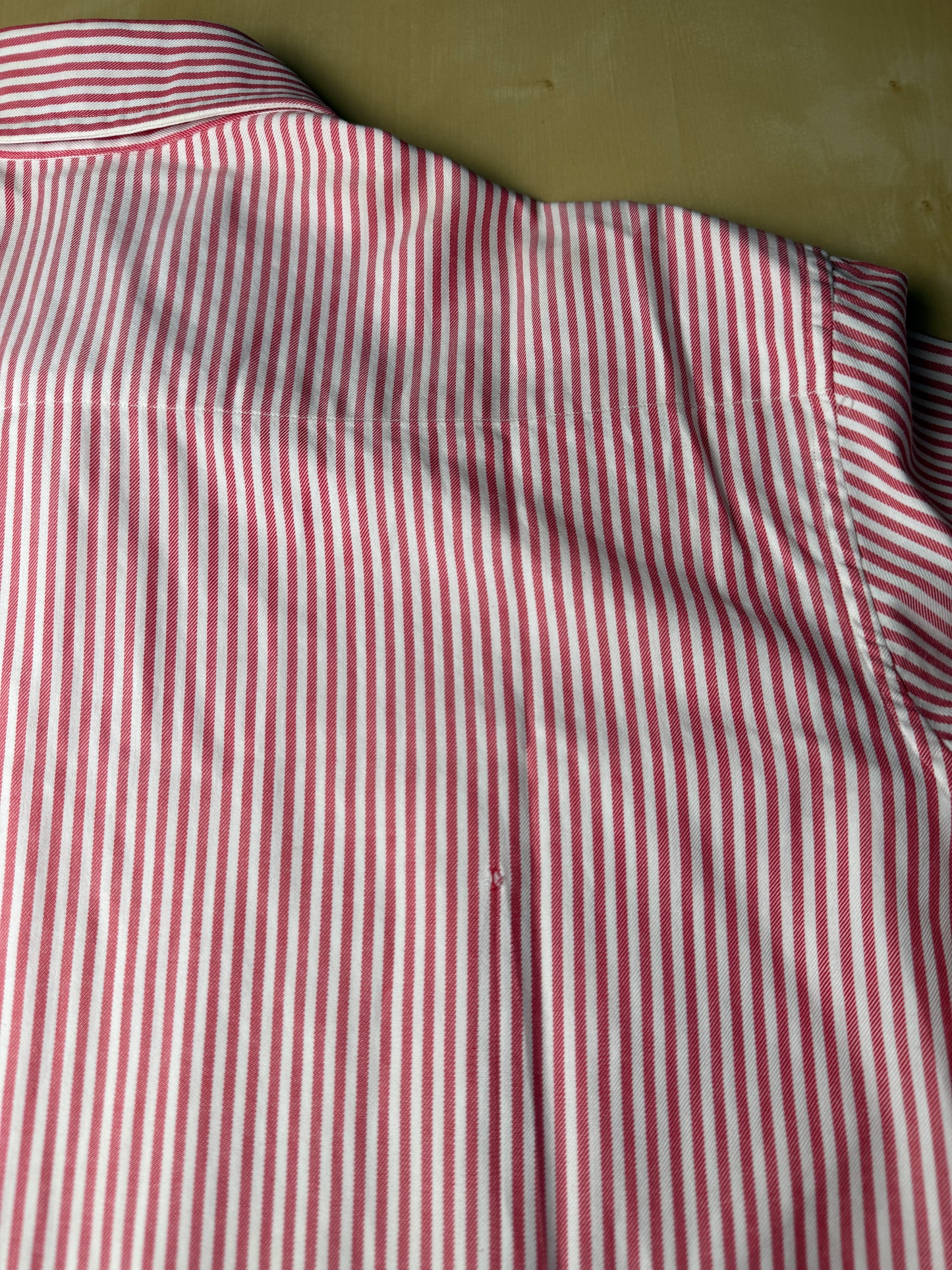 Camicia anni ‘70 rossa a righe - M collo 42