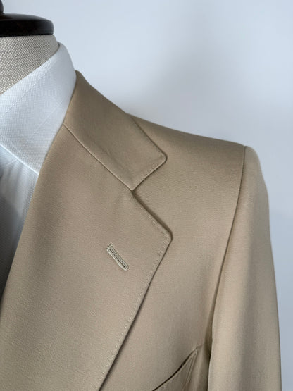 Completo anni ‘70 twill pettinato beige - tg. 46/48