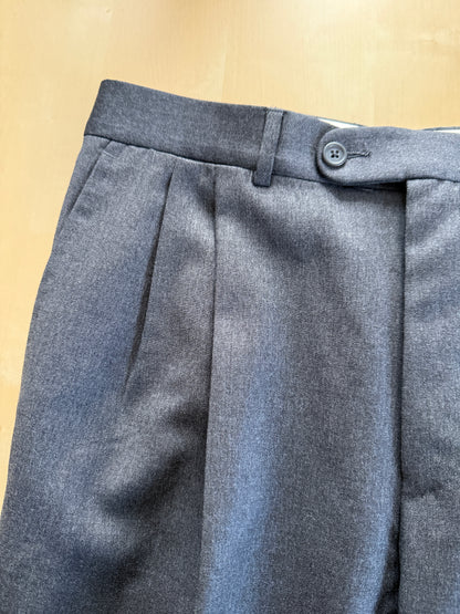 Pantaloni anni ‘80 flanella leggera antracite - tg. 46/48