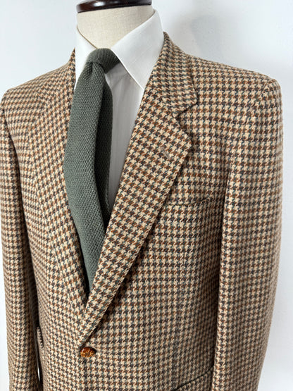 Giacca Yves Saint Laurent anni ‘70 in tweed pied-de-poule - tg. 48