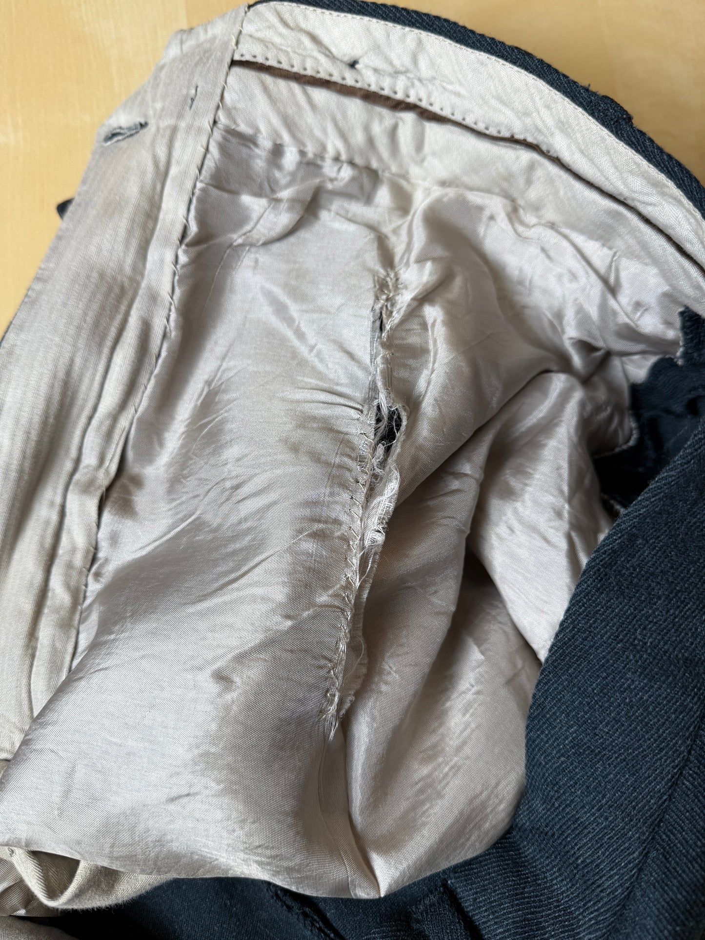 Pantaloni anni ‘80 flanella verde pino - tg. 52/54