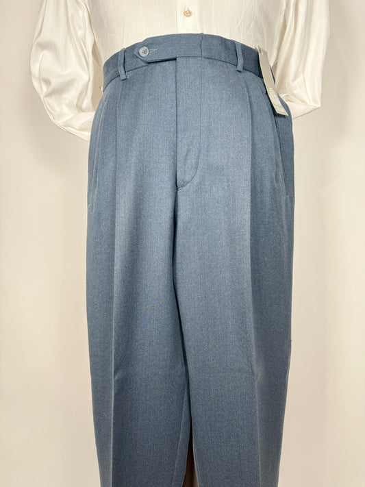 Pantaloni anni ‘80 blu petrolio (NOS) - tg. 46