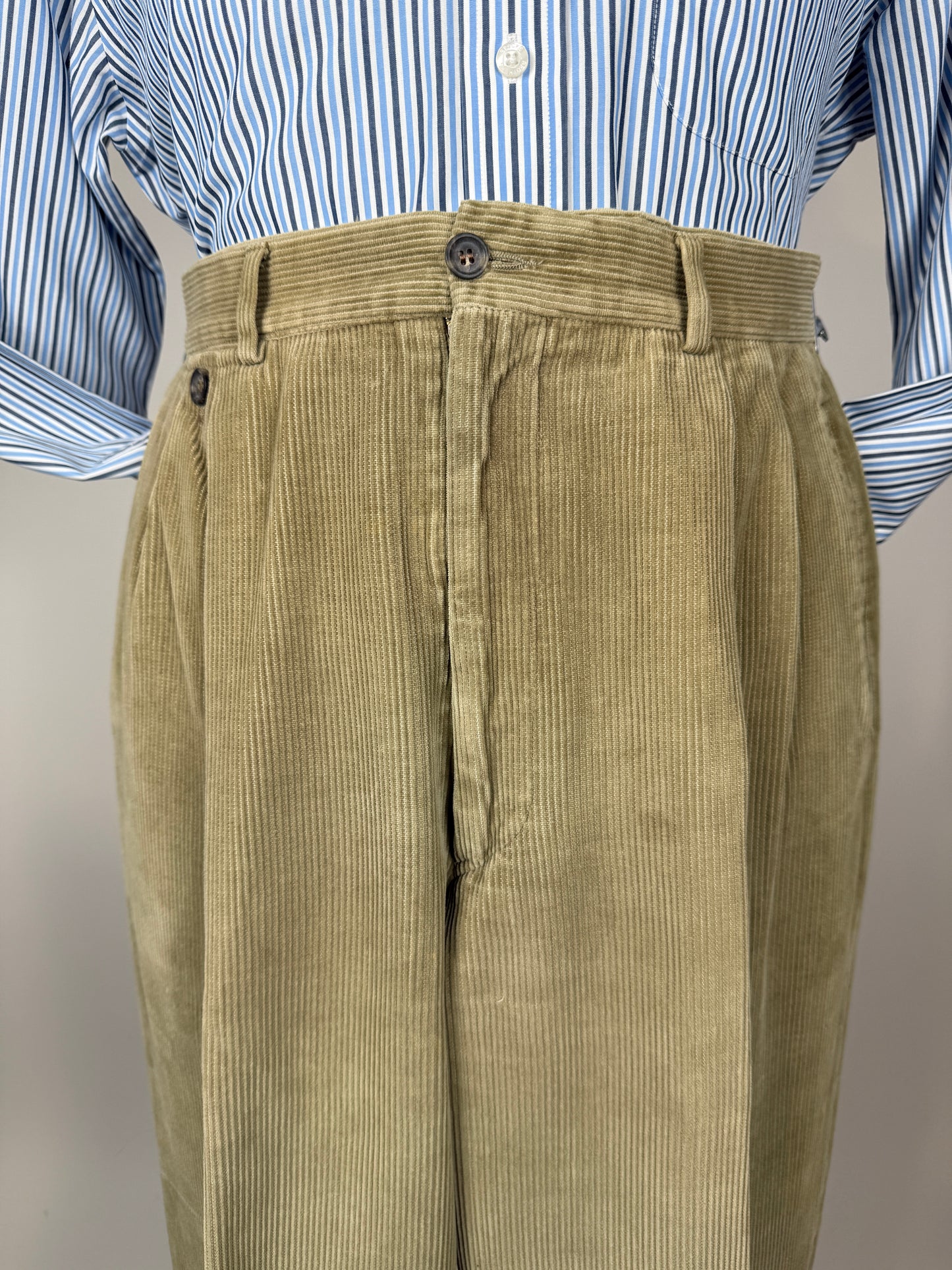 Pantaloni in velluto a coste beige - tg. 46/48