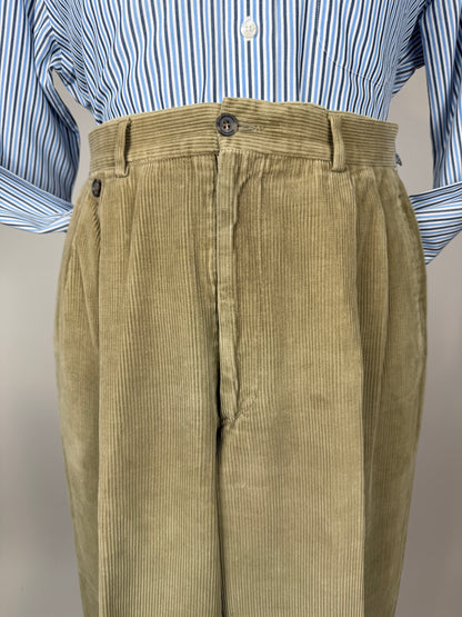 Pantaloni in velluto a coste beige - tg. 46/48