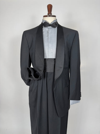 Smoking Ermenegildo Zegna in fresco lana anni ‘80/‘90 - tg. 48 drop 7