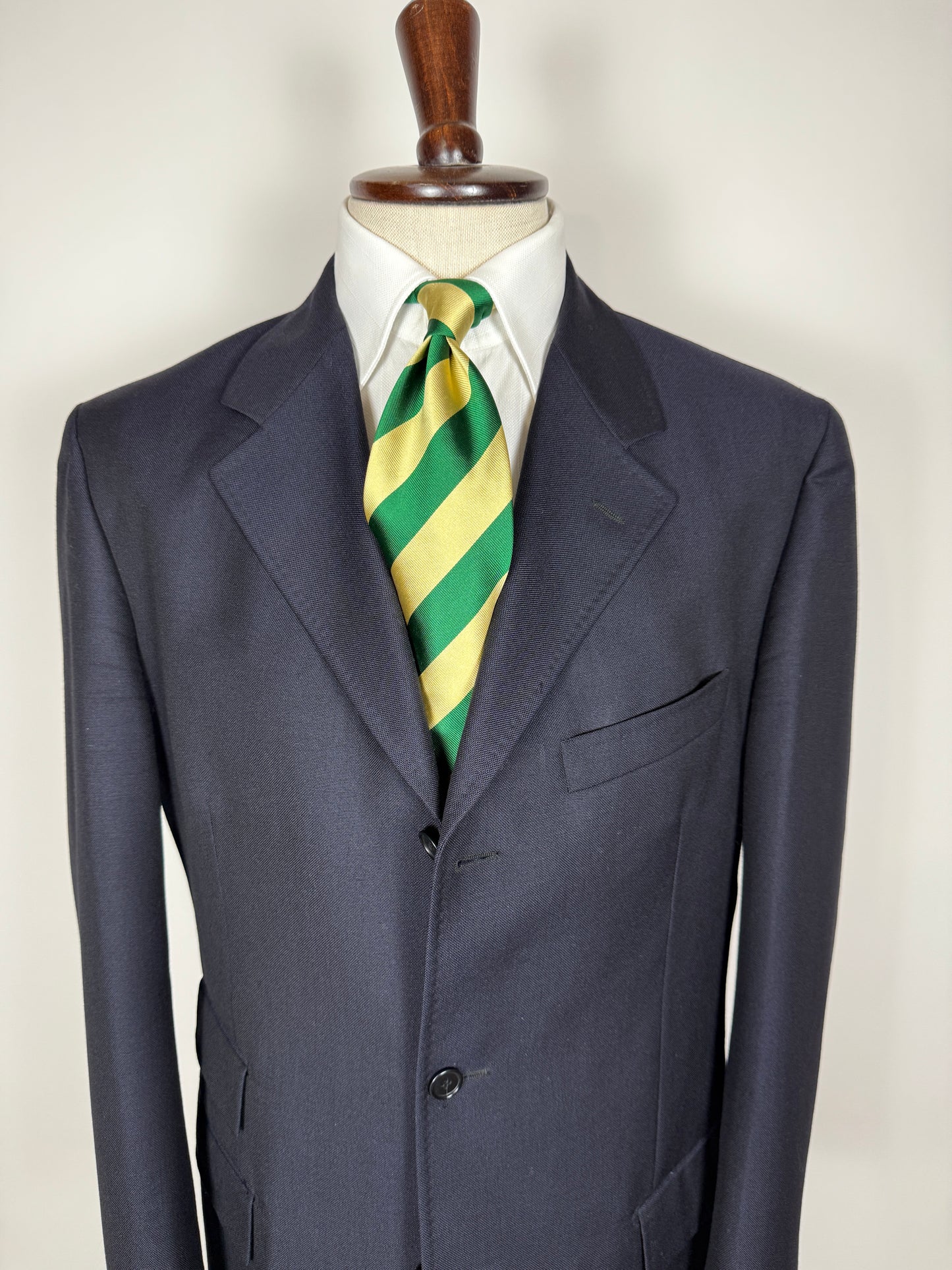 Completo blu tessuto Ermenegildo Zegna lana e mohair - tg. 56