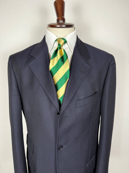 Completo blu tessuto Ermenegildo Zegna lana e mohair - tg. 56