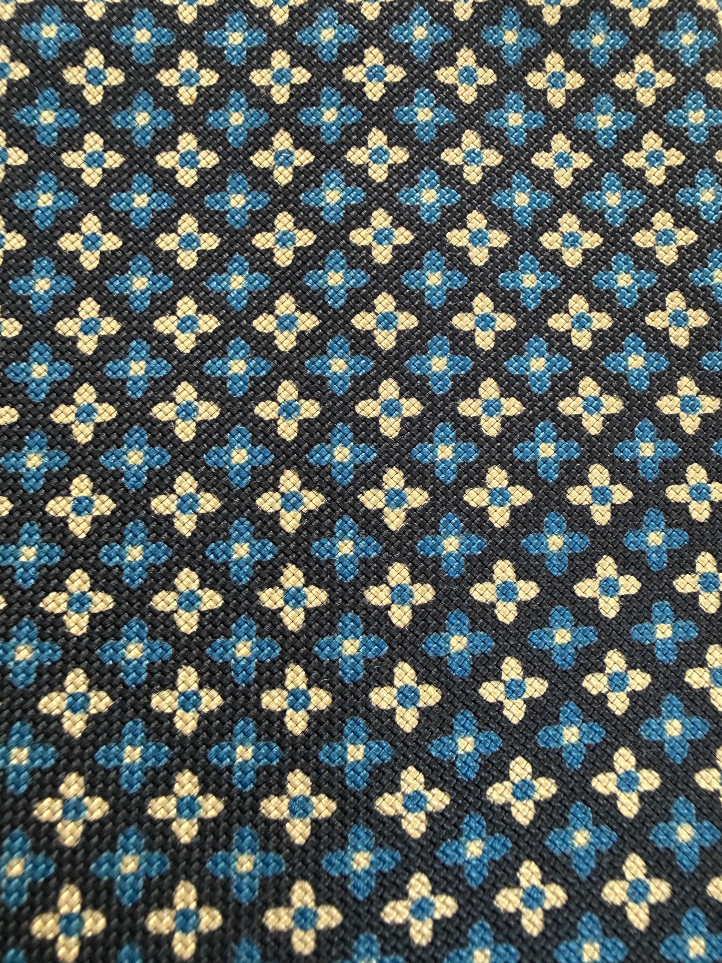 Cravatta Brooks Brothers blu micro fantasia